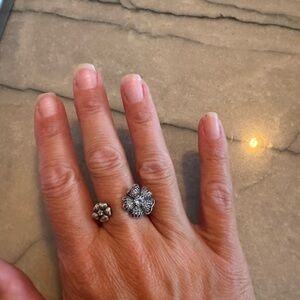 Intricate Silver Vintage-Style Rings